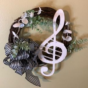 Musical Note Wreath For Your Favorite Teacher /For you Because you Love it New